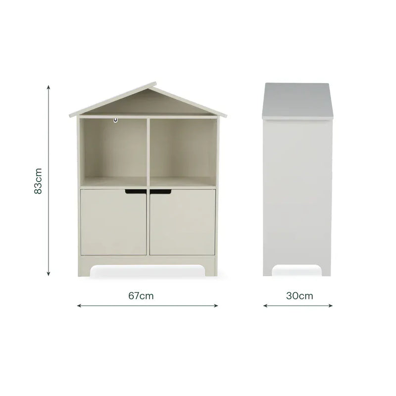 CuddleCo Play House Bookcase in Pebble, UK version