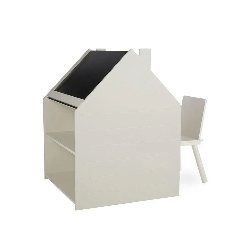 CuddleCo Play House kids desk and chalkboard easel, Pebble (British brand)
