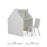 CuddleCo Play House kids desk and chalkboard easel, Pebble (British brand)
