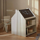 CuddleCo Play House kids desk and chalkboard easel, Pebble (British brand)