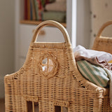 Cuddleco Dutch House rattan storage baskets set of three (British brand)