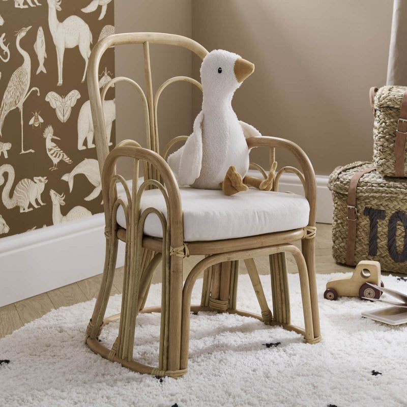 CuddleCo Aria Wave rattan toddler chair, UK version