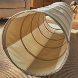 CuddleCo pop-up play tunnel 92cm long cotton canvas - British product