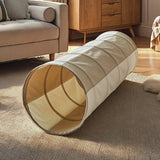 CuddleCo pop-up play tunnel 92cm long cotton canvas - British product