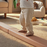 CuddleCo soft play balance beam in Sea Salt - British product