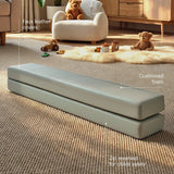 CuddleCo soft play balance beam in Sea Salt - British product