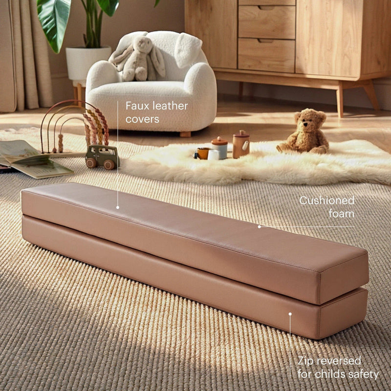 CuddleCo soft play balance beam Tuscany 182cm, imported from the UK