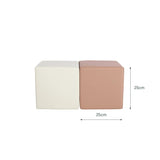 CuddleCo soft play cubes 2-piece in Tuscany and Pebble, UK version