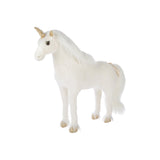 Cuddleco gold dust standing unicorn plush toy, imported from the UK