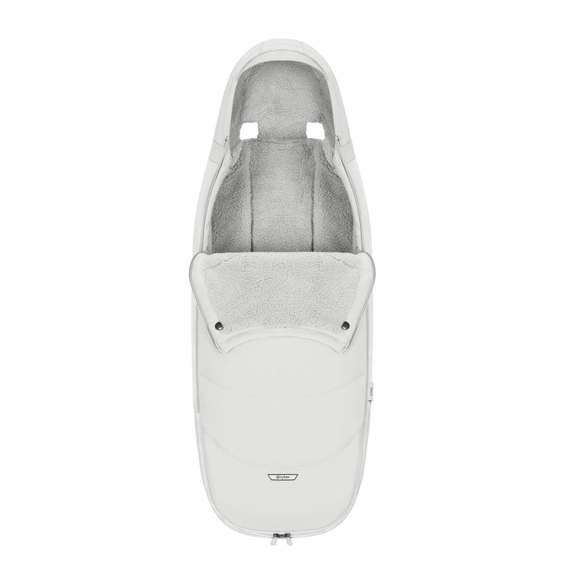 Cybex Platinum footmuff in off white for pushchair, UK version