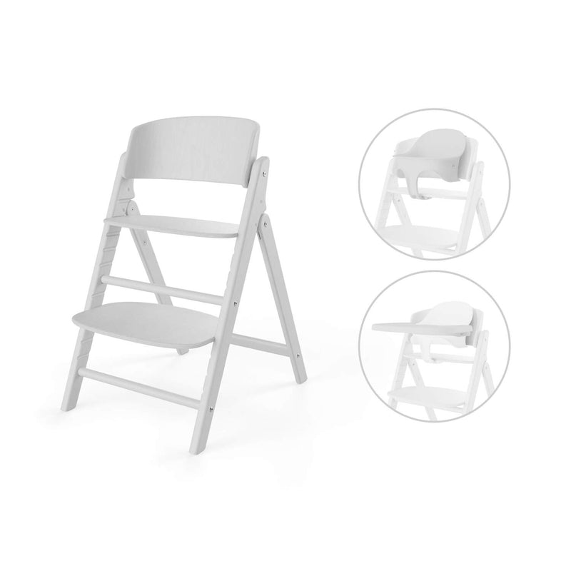 Cybex Click and Fold 3-in-1 highchair all white - British product