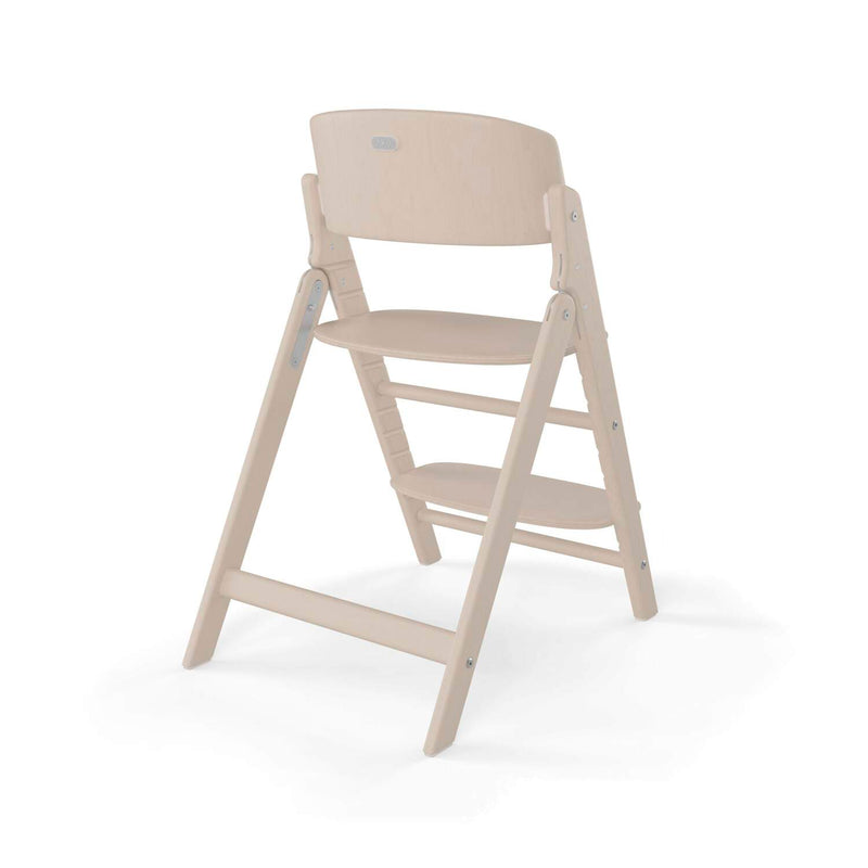 Cybex Click & Fold highchair in All Natural beechwood - British product