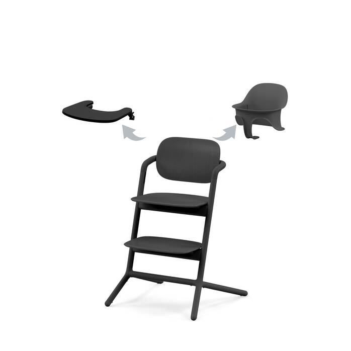 Cybex Lemo 3-in-1 highchair stunning black, imported from the UK