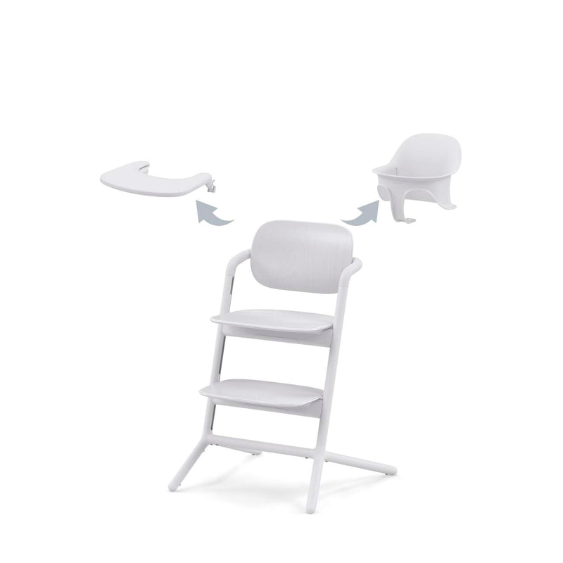 Cybex Lemo 3-in-1 highchair white beech wood - British product