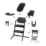 Cybex LEMO 5-in-1 highchair set in Stunning Black - British product