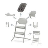Cybex LEMO 5 in 1 highchair set Suede Grey, imported from the UK