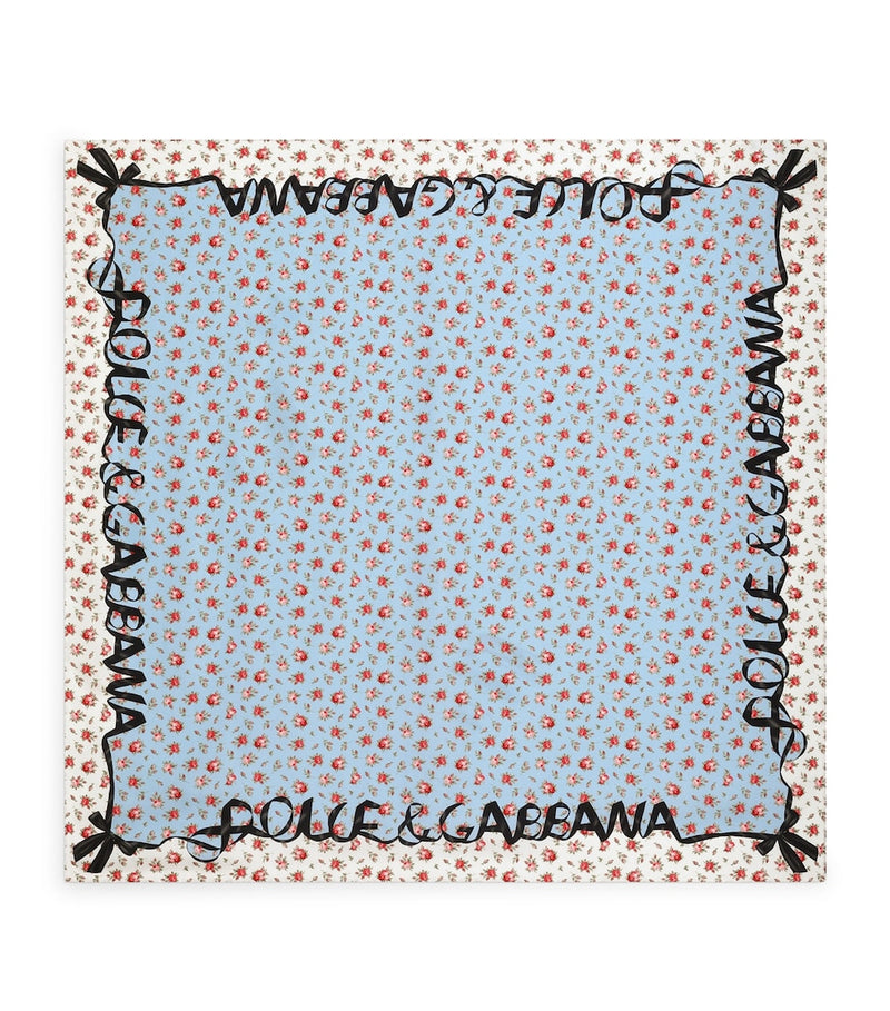 Dolce&Gabbana silk printed foulard 90x90cm (British brand)