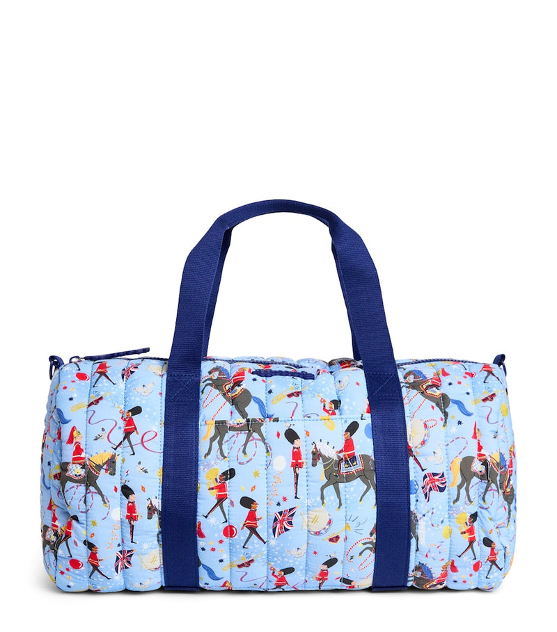 Harrods quilted Trooping the Colour duffle bag, imported from the UK