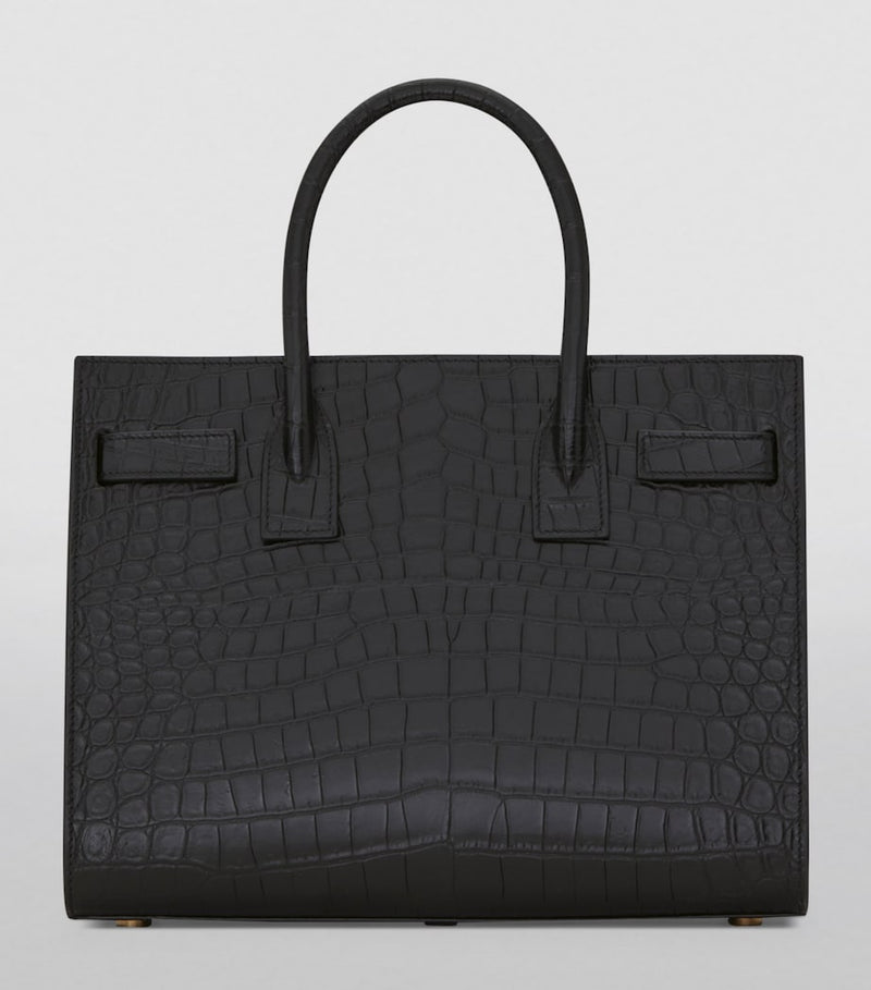 Saint Laurent Sac de Jour croc-embossed leather tote (British brand)