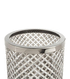 Bevelled Crystal Open Bin with Chrome Plated Rim