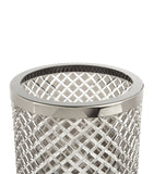 Bevelled Crystal Open Bin with Chrome Plated Rim