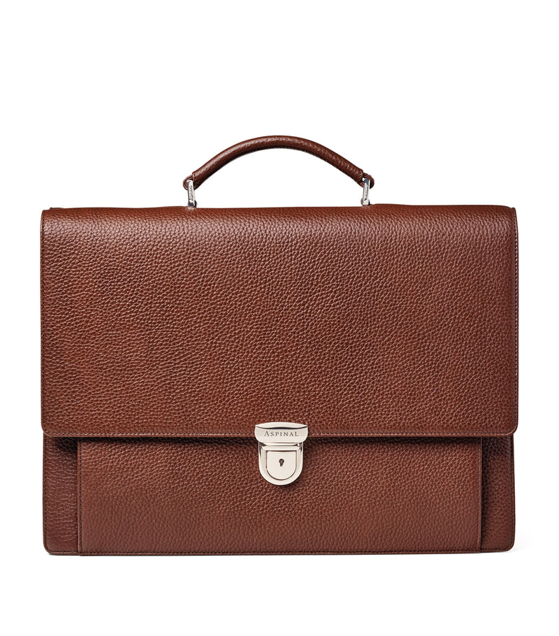 Aspinal of London leather city laptop briefcase - British product