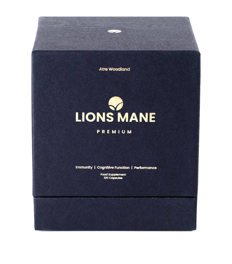 Atre Life Lion's Mane supplement capsules 100ct, imported from the UK