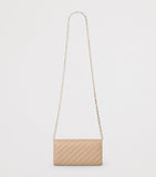Jimmy Choo Curve leather chain wallet with gold-tone hardware - British product