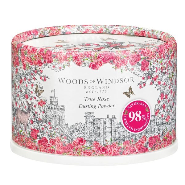 Woods of Windsor Talcum Powder True Rose 100g (British brand)