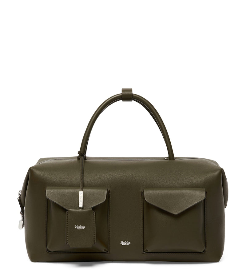 Max Mara large leather Boston bowler bag UK version