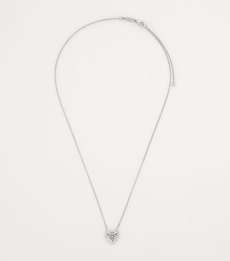 Suzanne Kalan white gold small heart diamond pendant (British brand)
