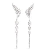 Harrods Yeprem White Gold and Diamond Pearlescent Drop Earrings- Buy online at McGrocer