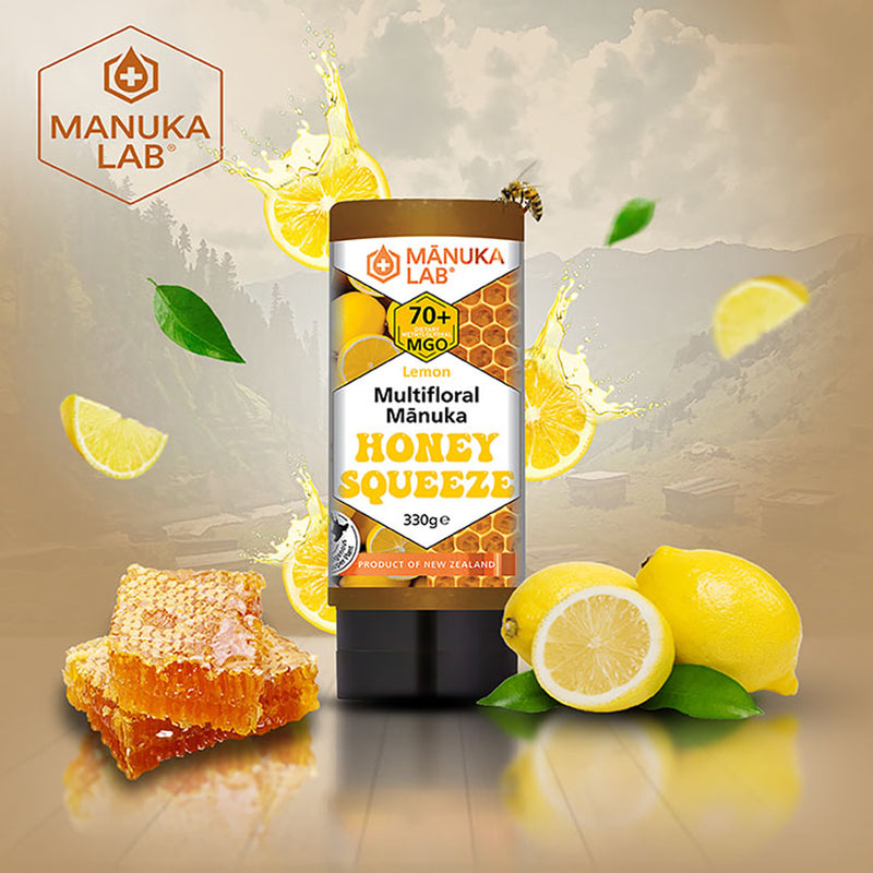 Manuka Lab Manuka honey lemon squeeze 330g, imported from the UK