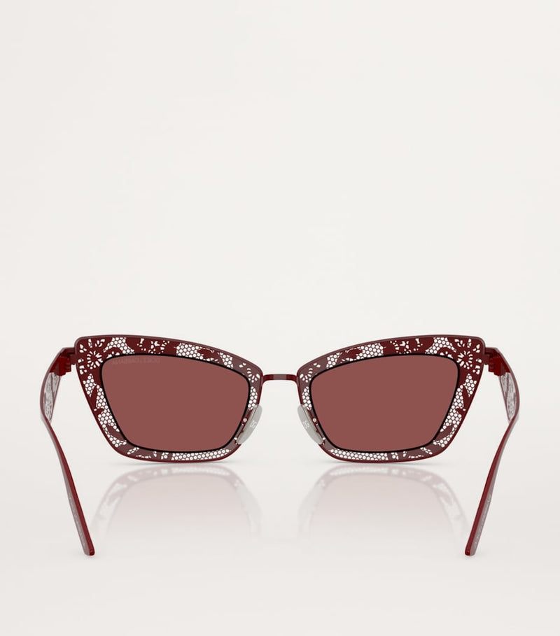Dolce&Gabbana steel rectangular sunglasses, UK version