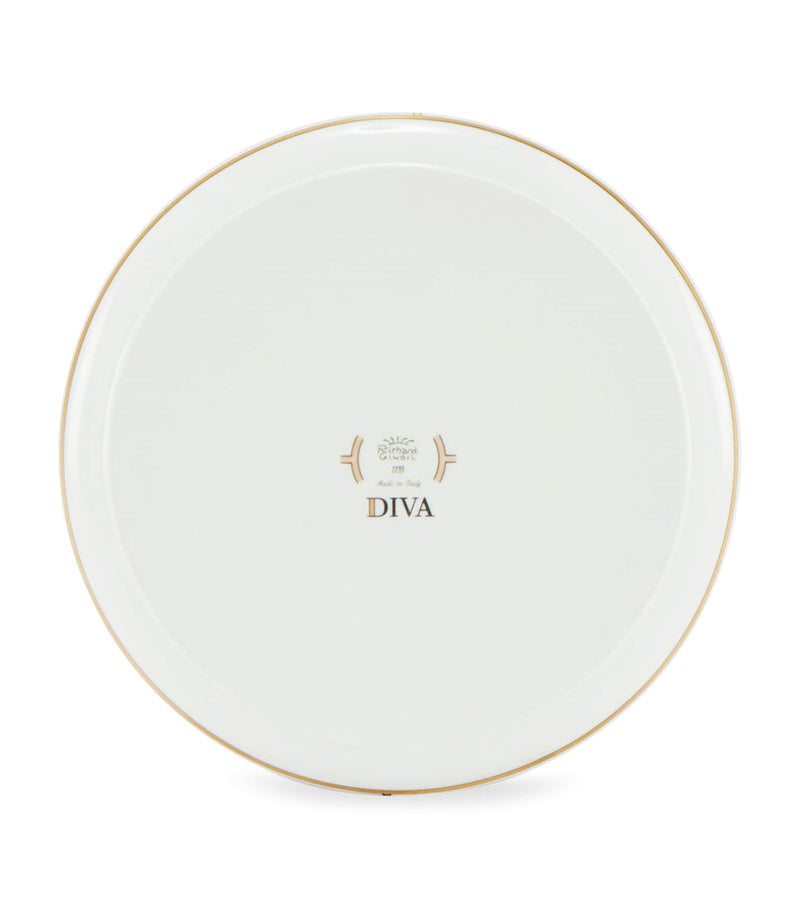 GINORI 1735 Porcelain Giallo Round Tray 17cm, UK version