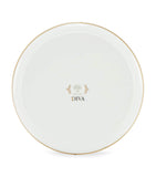 GINORI 1735 Porcelain Giallo Round Tray 17cm, UK version