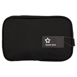 Superdrug Men's Two Zip Black Wash Bag