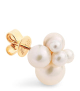 Harrods Sophie Bille Brahe Yellow Gold and Pearl Bisou Single Earring- Buy online at McGrocer