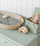 Olli Ella Reva seagrass changing basket - British product