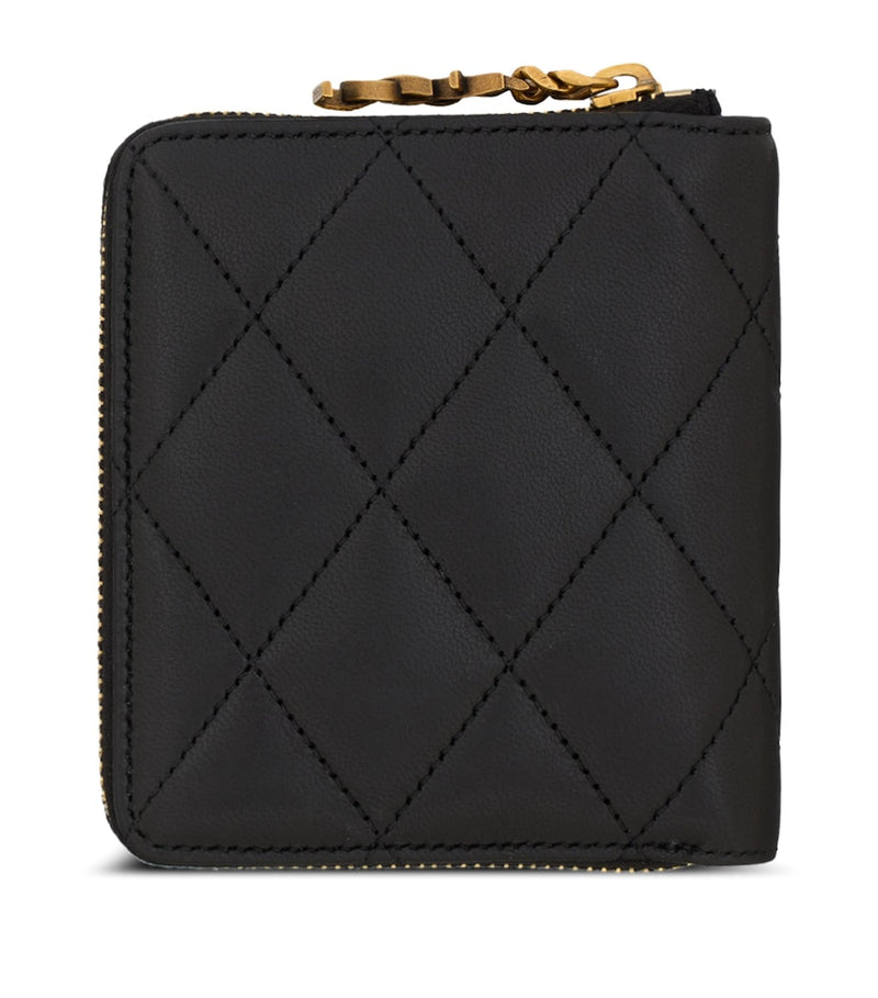 Saint Laurent quilted wallet with YSL monogram, UK version