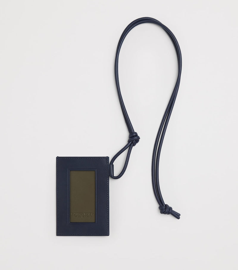 Bottega Veneta leather Intrecciato badge holder - British product