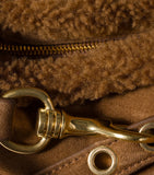 Miu Miu Aventure shoulder bag suede shearling, UK version