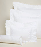 Pratesi square Oxford pillowcase Treccia design 65x65cm, imported from the UK