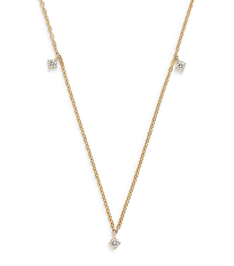 Harrods 18kt yellow gold diamond necklace (British brand)