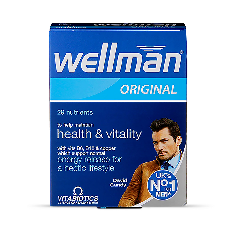 Vitabiotics Wellman men's multivitamin 30 tablets (British brand)