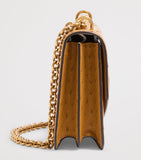 Valentino Garavani Vain shoulder bag ostrich leather - British product