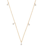 Harrods yellow gold diamond necklace 0.80ct (British brand)