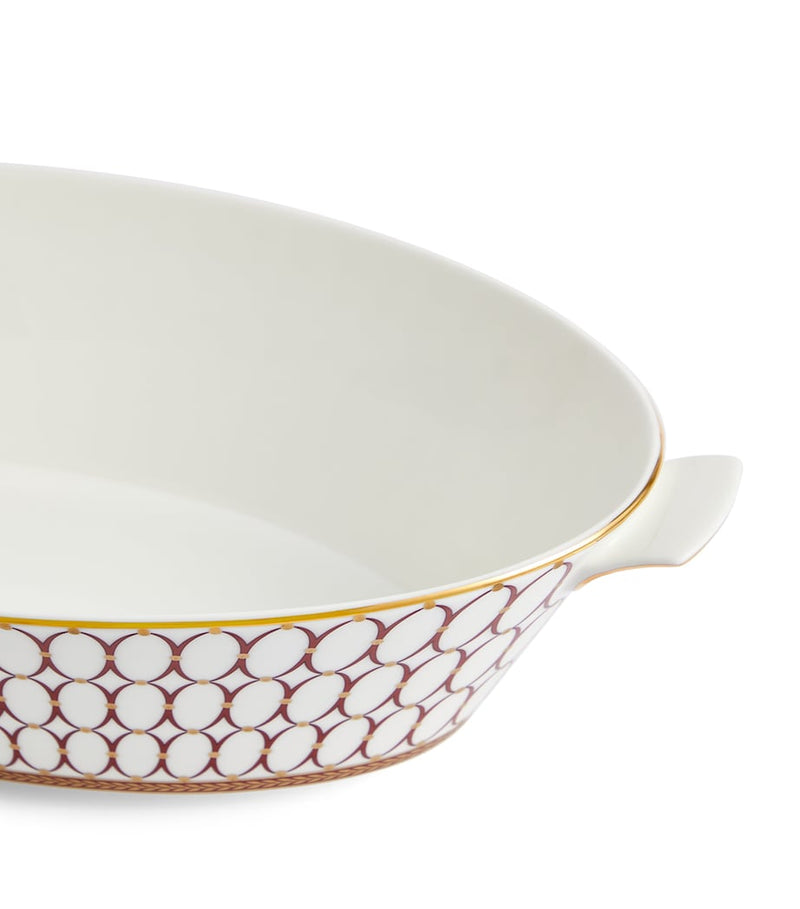 Wedgwood Renaissance Gold Oval Platter 28cm (British brand)