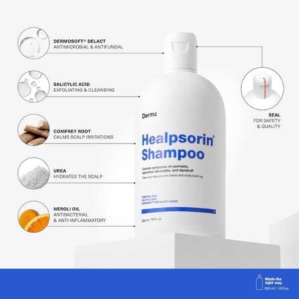Dermz Healpsorin shampoo 500ml, UK version