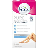 Veet Pure Inspiration Wax Strips Legs & Body Sensitive x20 GOODS Superdrug